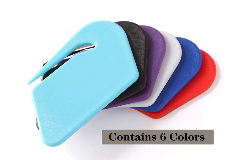 OZXTYO Letter Opener Envelope Slitter,6 Pack, Mail Openers Plastic Razor Blade,Envelope Cutter,Letter Opener for Women,Men,Office(red/white/dark blue/black/purple/sky blue) - Image 4